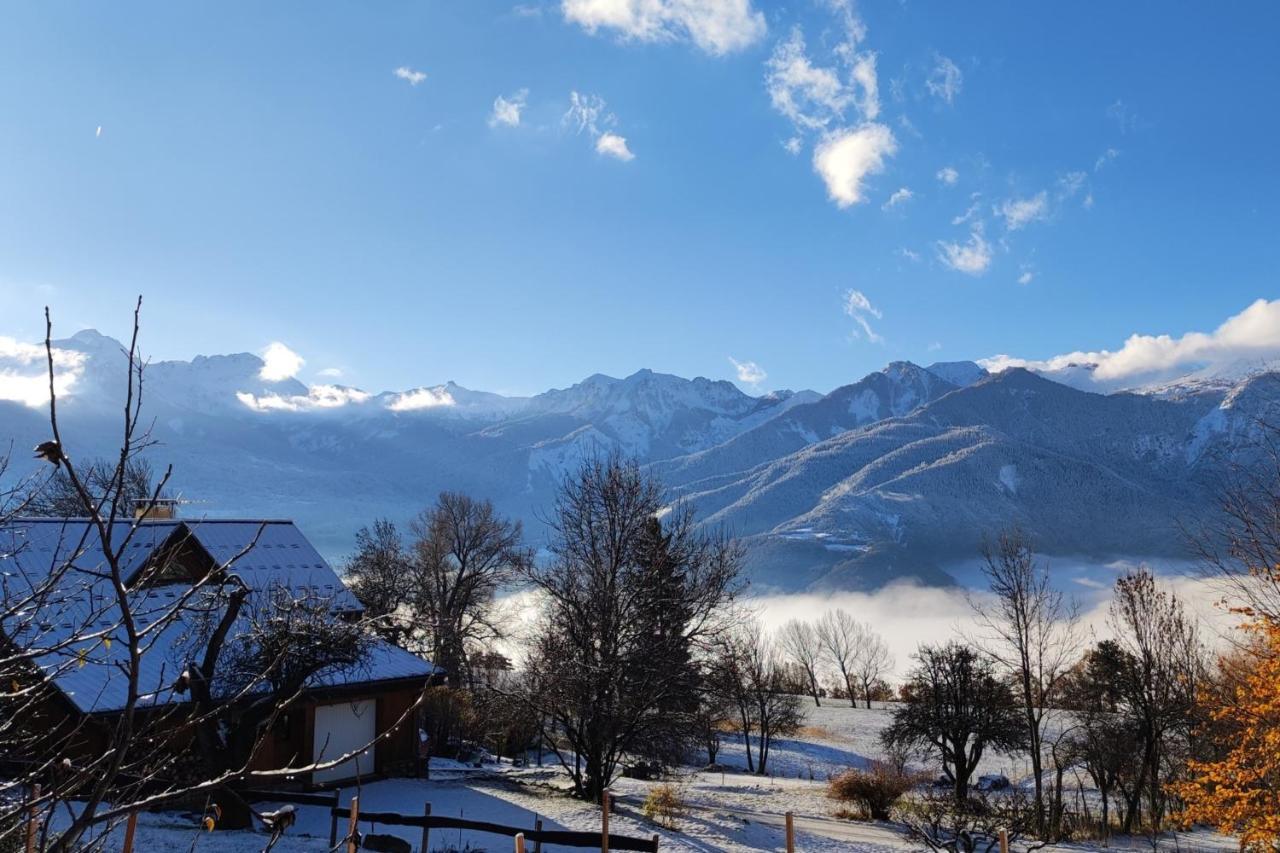Chalet Mounette Ski Sauna Lac Embrun Puy-Sanieres Dış mekan fotoğraf
