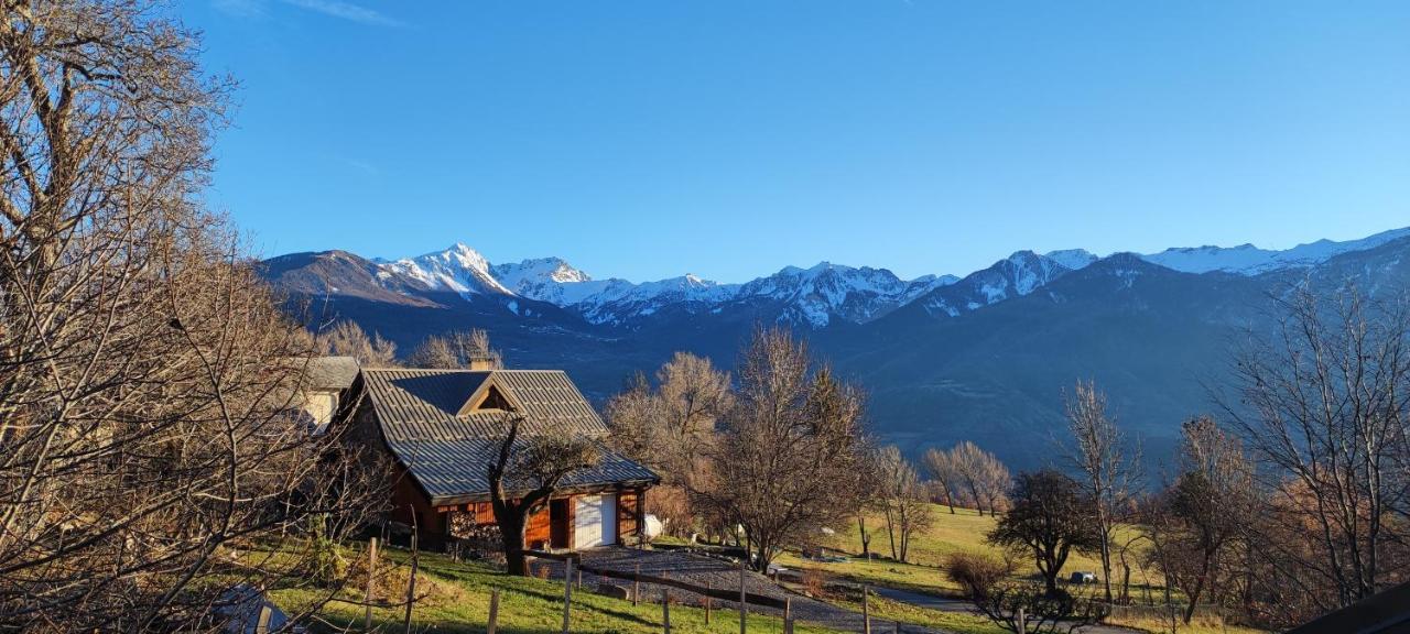 Chalet Mounette Ski Sauna Lac Embrun Puy-Sanieres Dış mekan fotoğraf