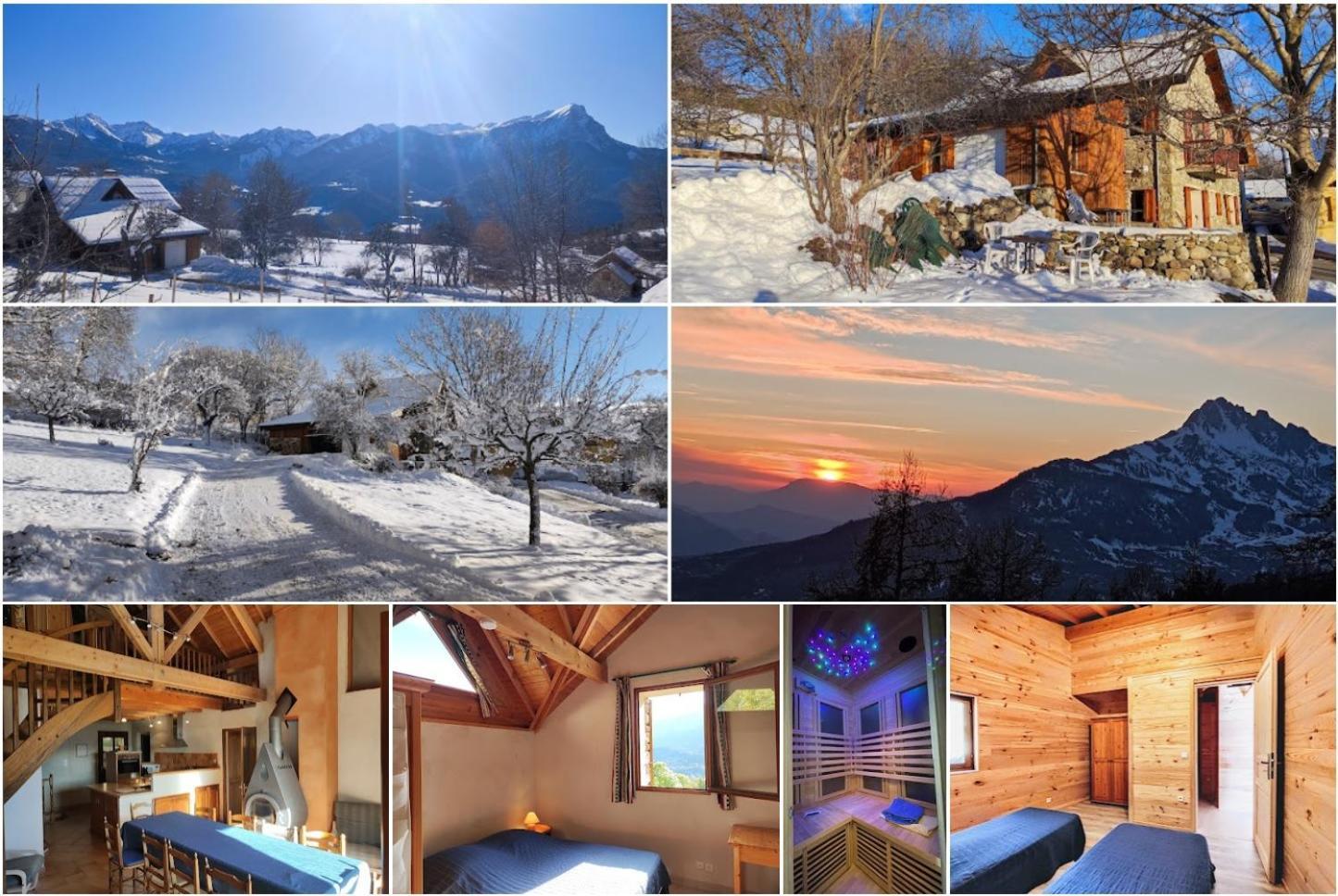 Chalet Mounette Ski Sauna Lac Embrun Puy-Sanieres Dış mekan fotoğraf